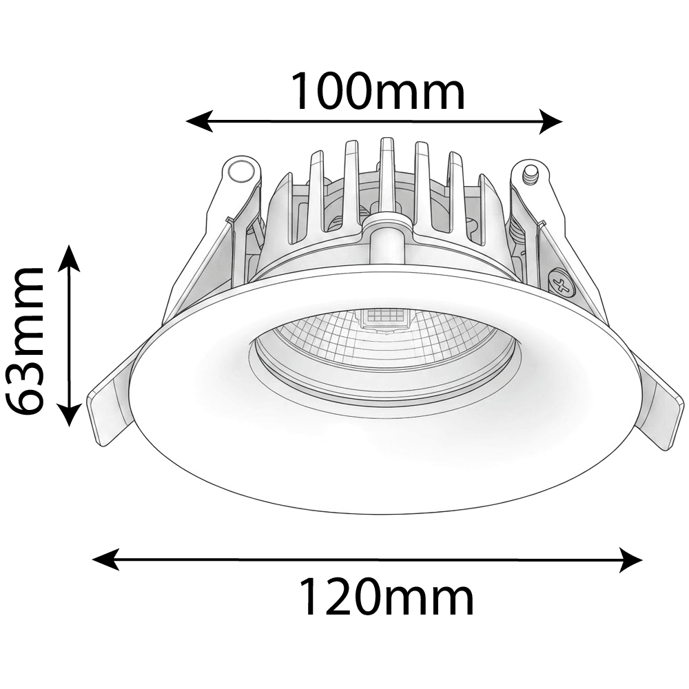 Ultralight LED Ceiling Spotlight – Modern Indoor Lighting, IP44 (BR6233)