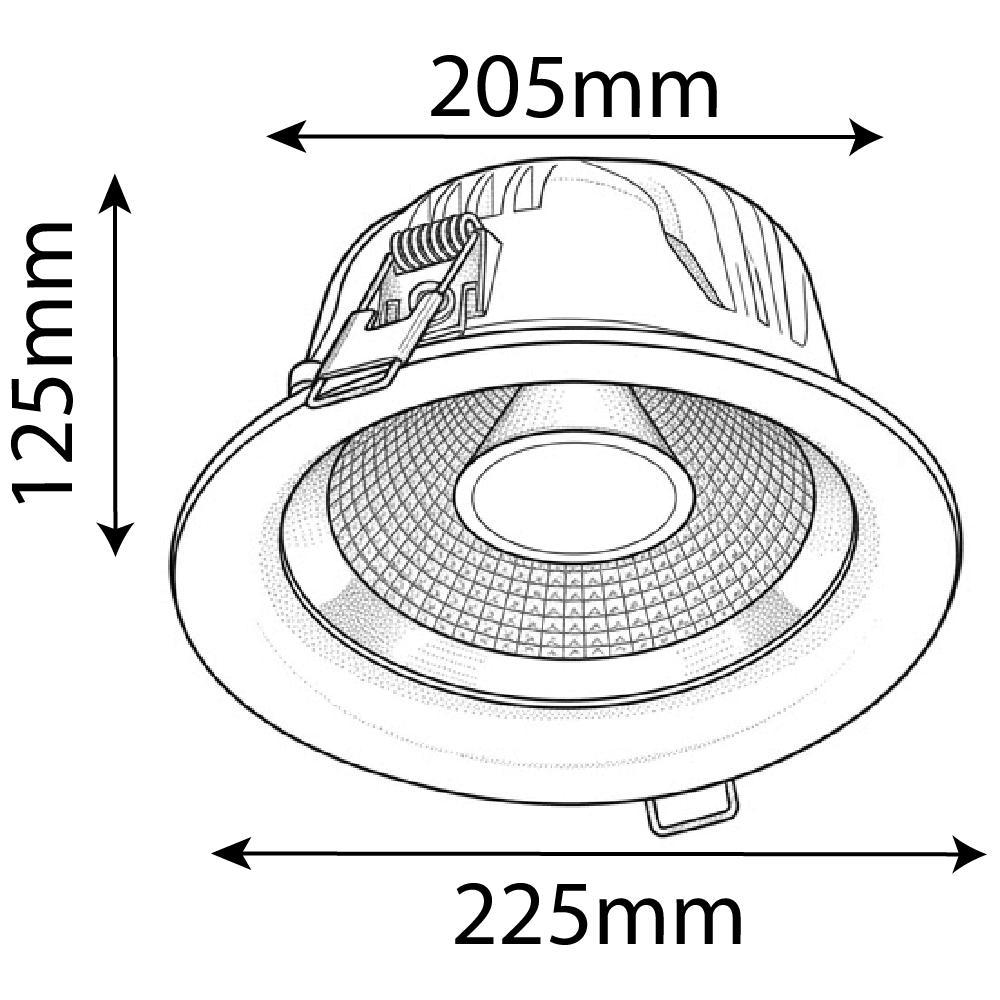 Ultralight LED Ceiling Spotlight – Modern Indoor Lighting, IP44 (BR6233)