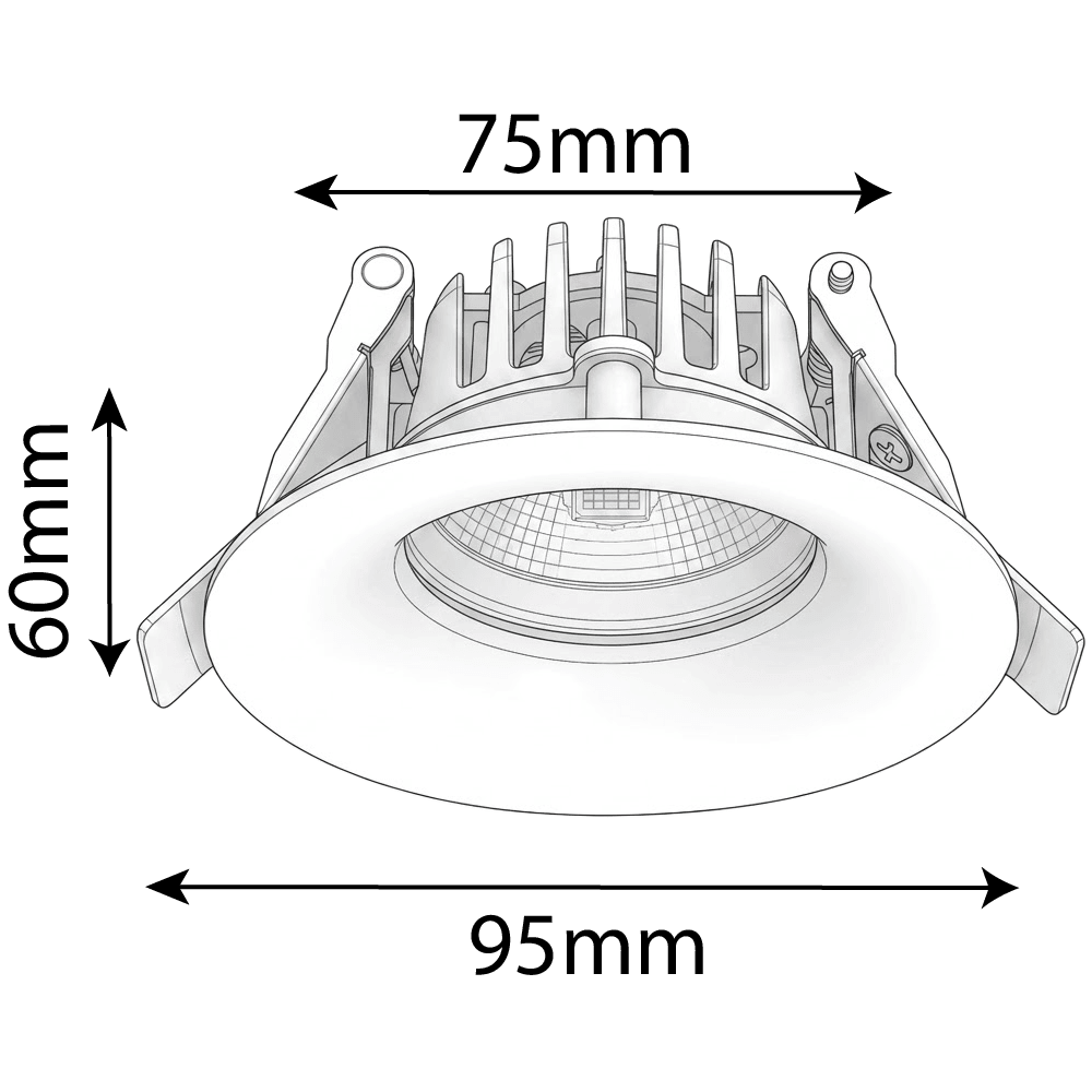 Ultralight LED Ceiling Spotlight – Modern Indoor Lighting, IP44 (BR6233)