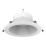 A white Ultralight LED Down Light with a modern design, featuring a circular shape and integrated LED lighting technology.