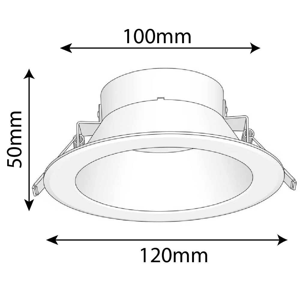 Ultralight Led Down Light Black (UTL-DS) - Energy-Efficient Ceiling Light
