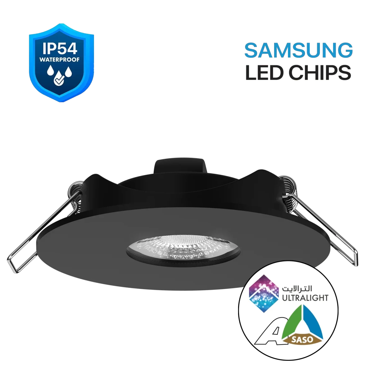 الترا لايت إنارة ليد سقفية - إضاءة مقاومة للعوامل الجوية IP54 بتقنية Samsung (UTL-KD-RD)