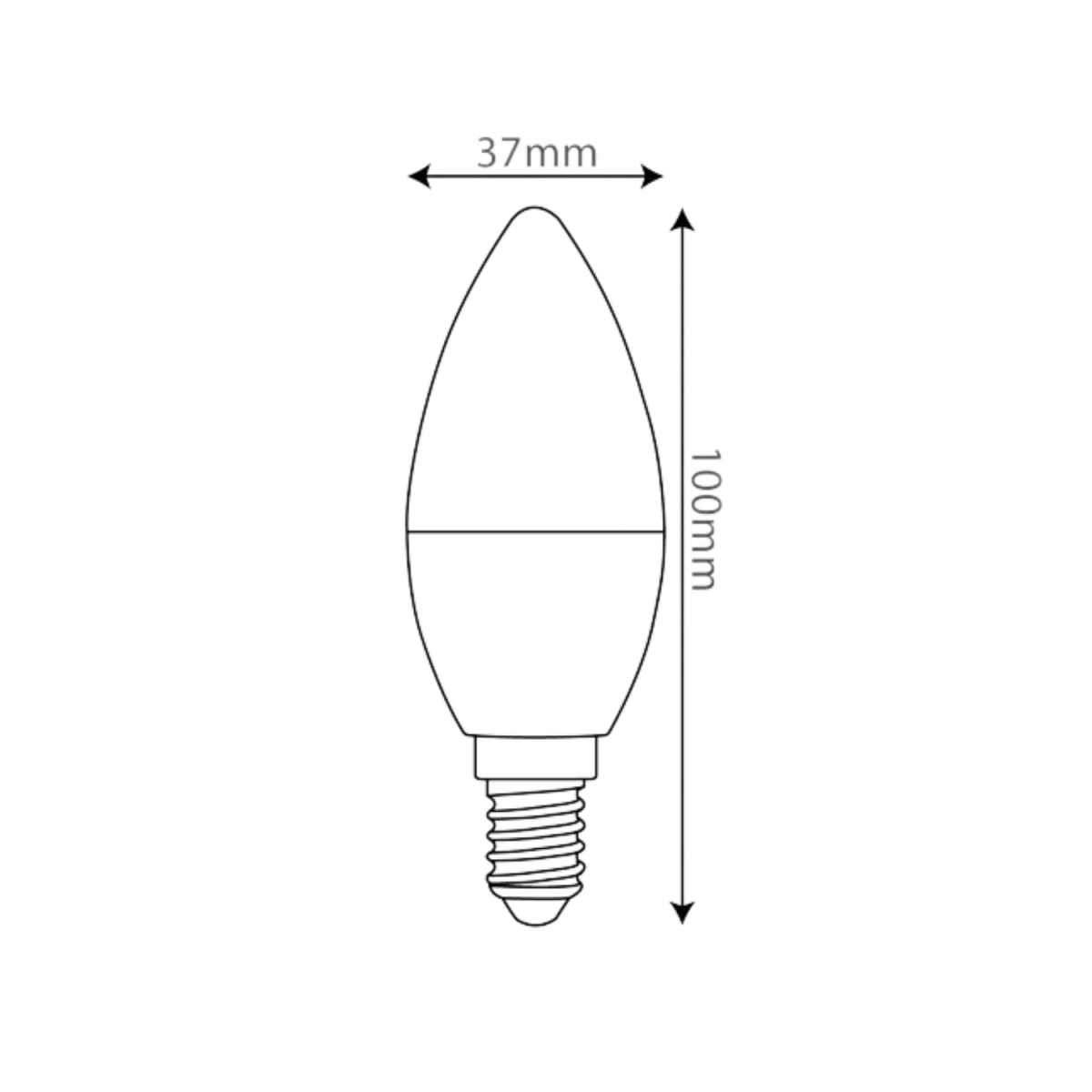 Ultralight LED Filament Bulb Light 5W E14 (YTC38A1)