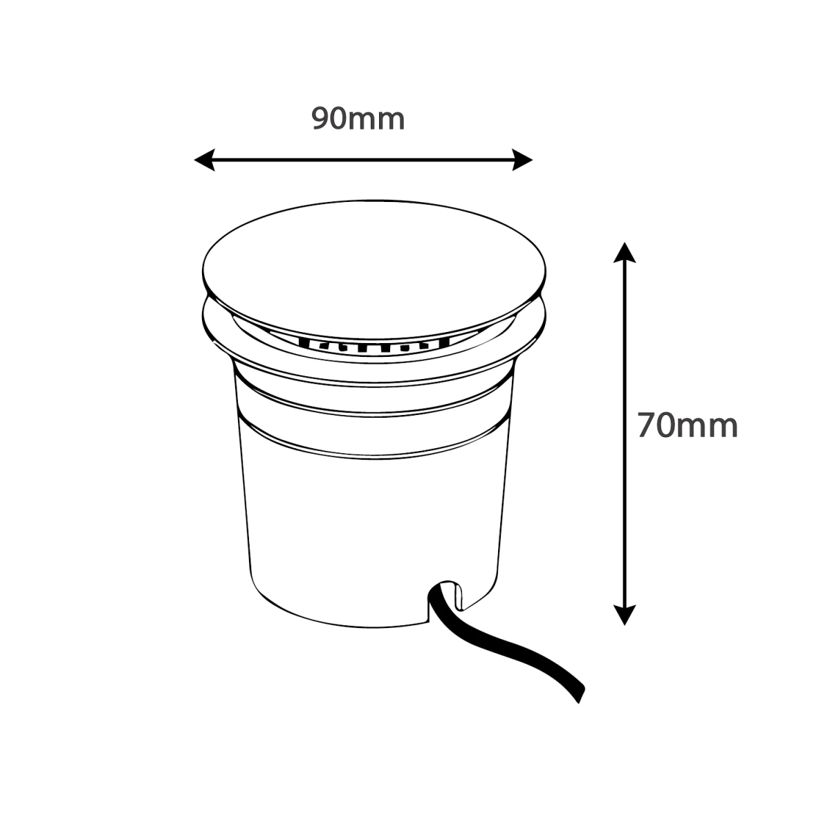 Ultralight LED In-ground Light 3.5W IP67 (WL-RD2011R)