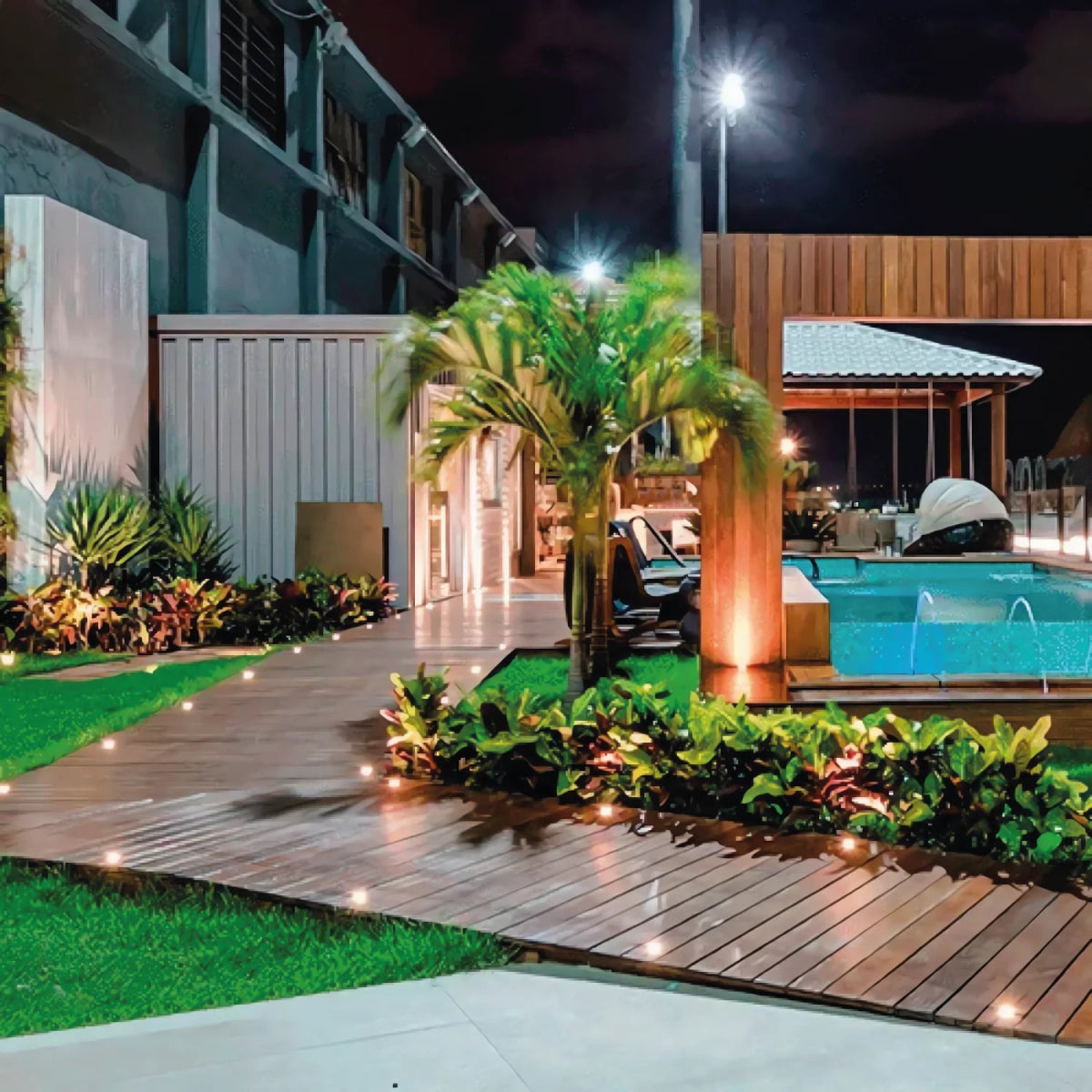 كشاف أرضي ليد دفن 2 واط (UD2010) – إضاءة خارجية مقاومة للماء وخالية من التوهج للممرات والحدائق