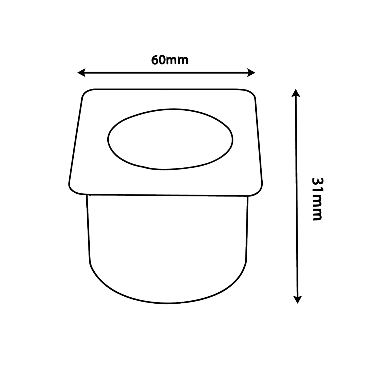 كشاف أرضي ليد دفن 2 واط (UD2010) – إضاءة خارجية مقاومة للماء وخالية من التوهج للممرات والحدائق