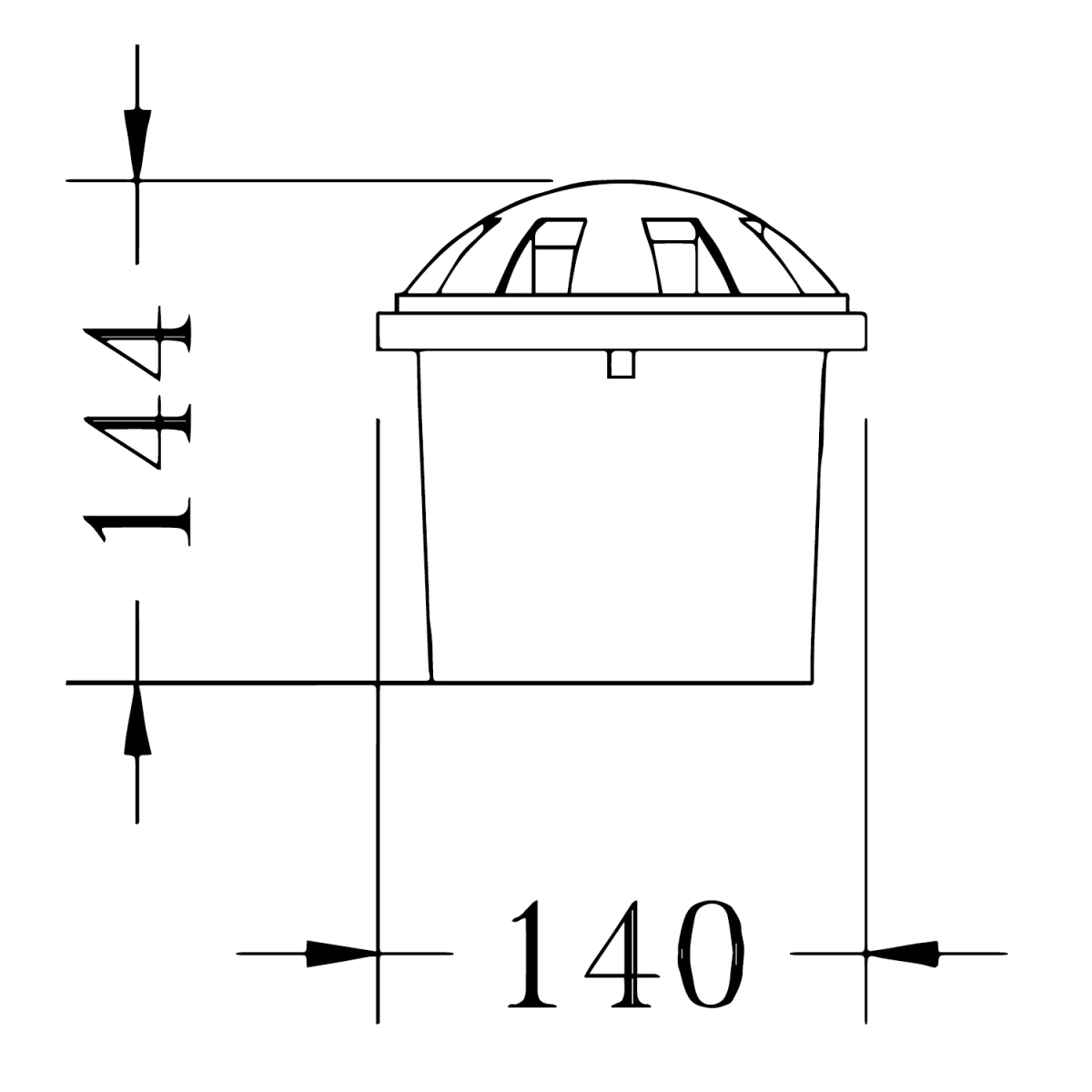إضاءة أرضية ليد مدمجة مقاومة للماء من الترالايت (AL4383) | إنارة خارجية للحدائق والممرات
