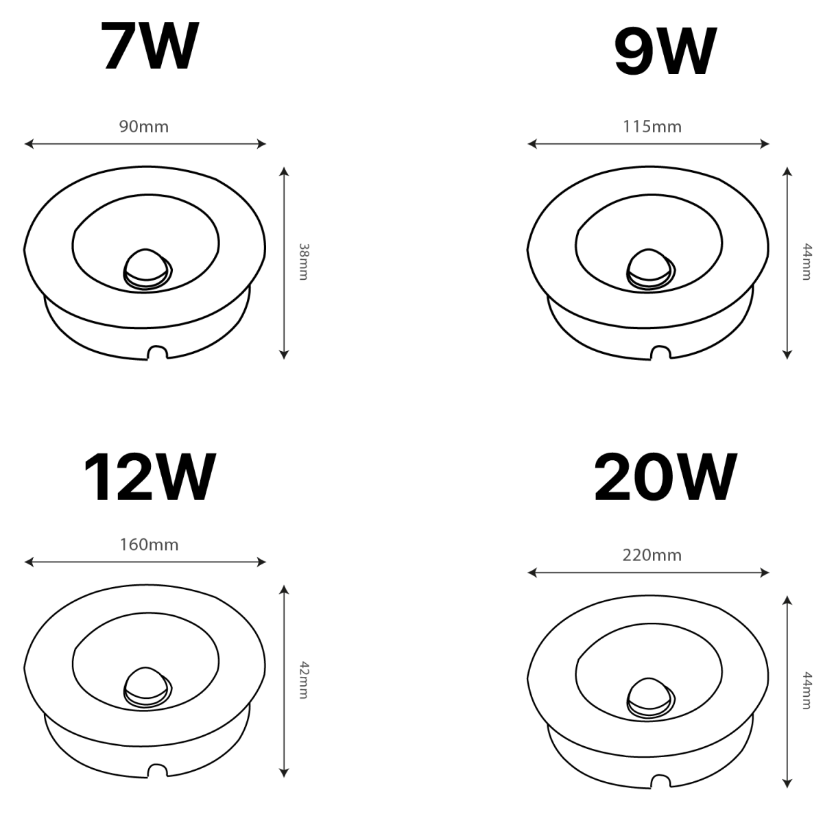 إضاءة ليد أرضية دفن - IP67 مقاوم للماء - اوسرام ليد (DM2009)