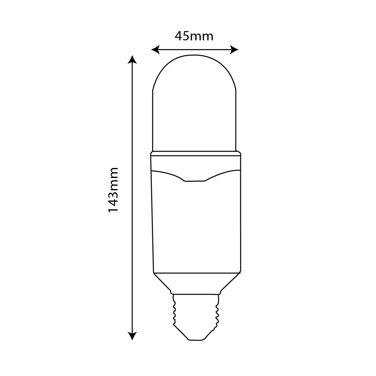 لمبة ليد 15 واط وقاعدة E27 الترالايت (YTP45Z1)