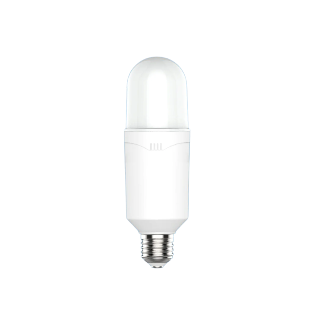 White LED light bulb on a white background