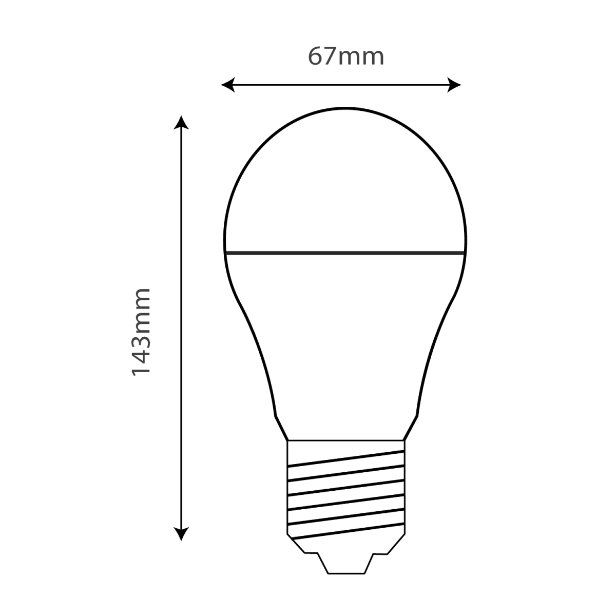 لمبة ليد الترالايت 19 واط وقاعدة E27 ذات كفائة وإضاءة عالية (UTL-A2452ST)