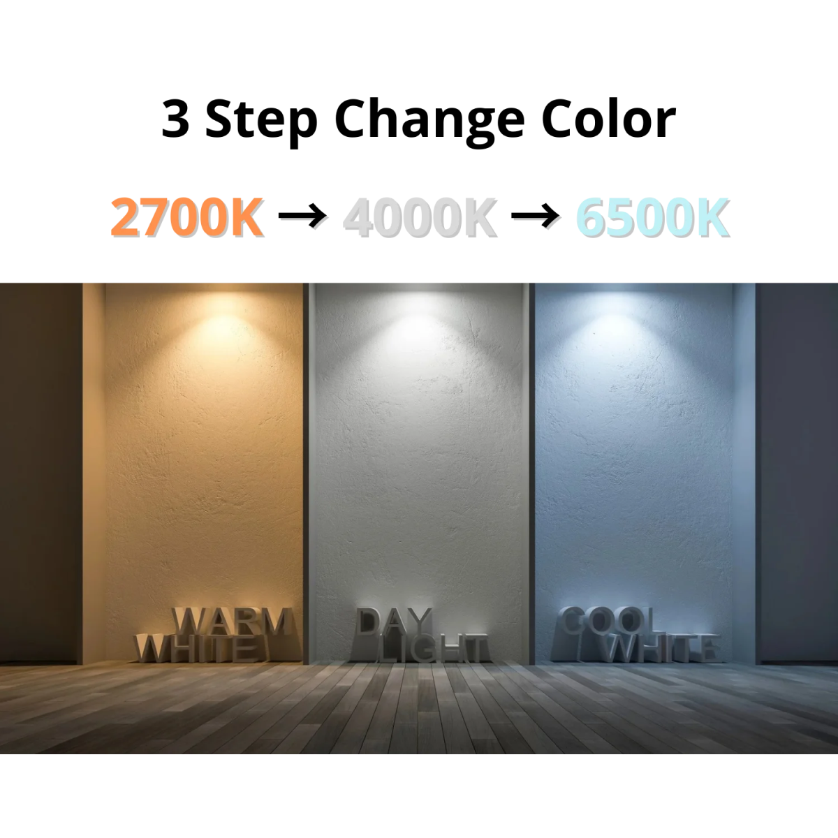 Ultralight LED Light Bulb 5W - 3 Step Dimming Change Color (UTL-GU10)