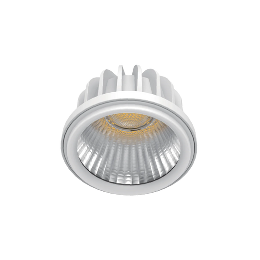 White LED spotlight on a white background