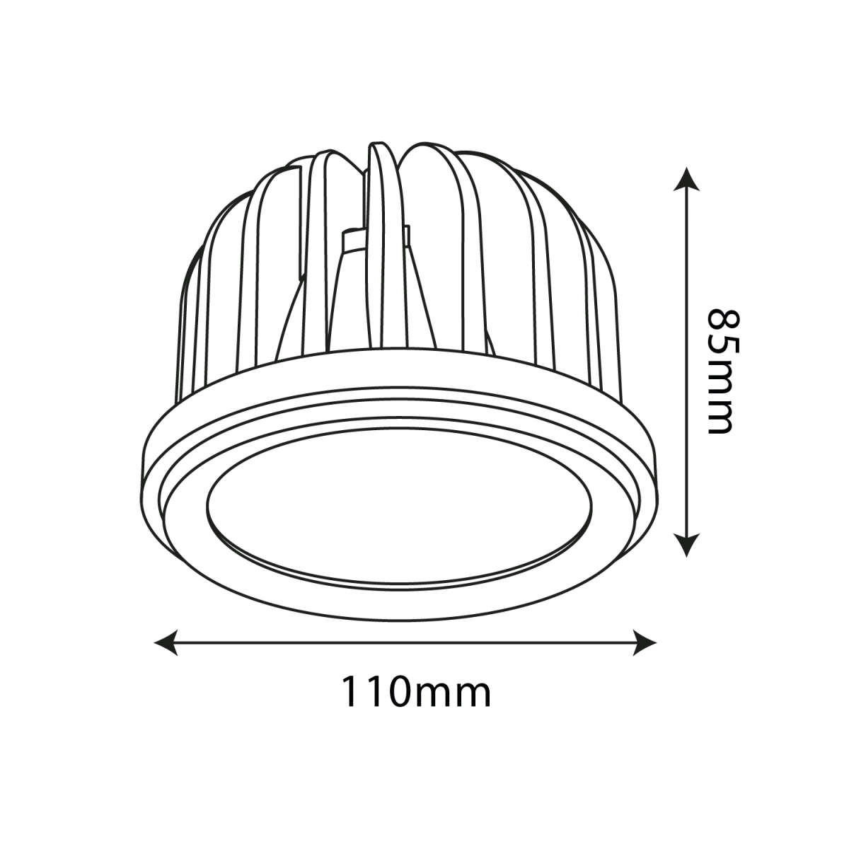 Ultralight LED Light Bulb 30W (UTL-AR111COB30)