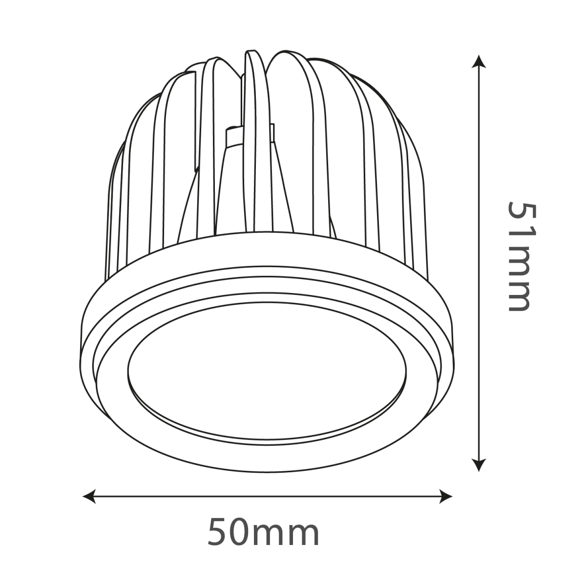 مصباح سبوت ليد 10 واط  (UTL-MR16COB)