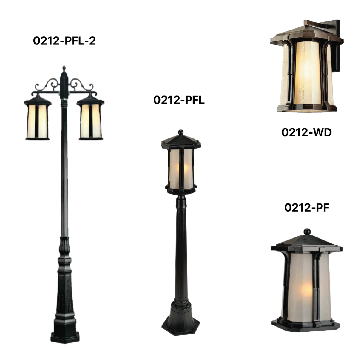 مجموعة إنارة خارجية - الطراز الإمبراطوري E27 IP44 (0212-Family)