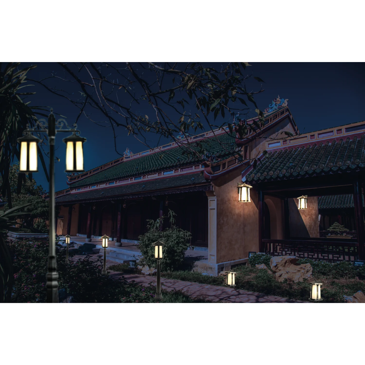 مجموعة إنارة خارجية - الطراز الإمبراطوري E27 IP44 (0212-Family)