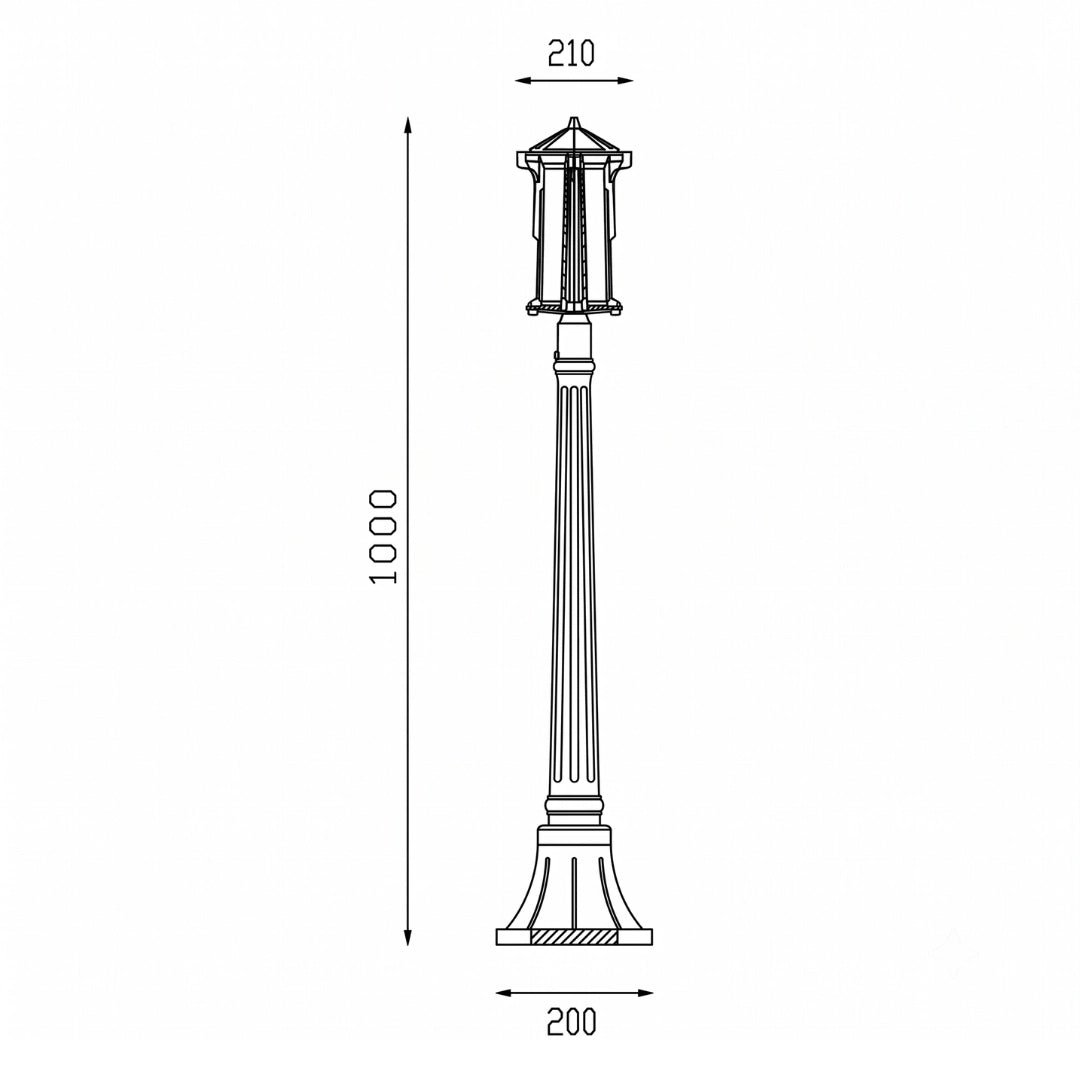 Ultralight LED Outdoor Light - Imperial Style E27 IP44 (0212-Family)
