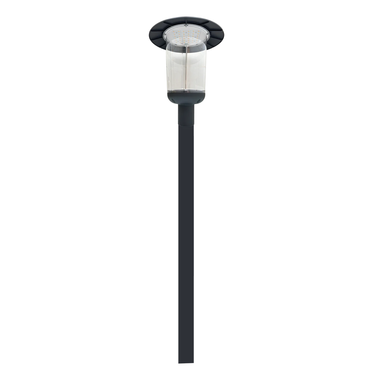 Tall exterior light pole

