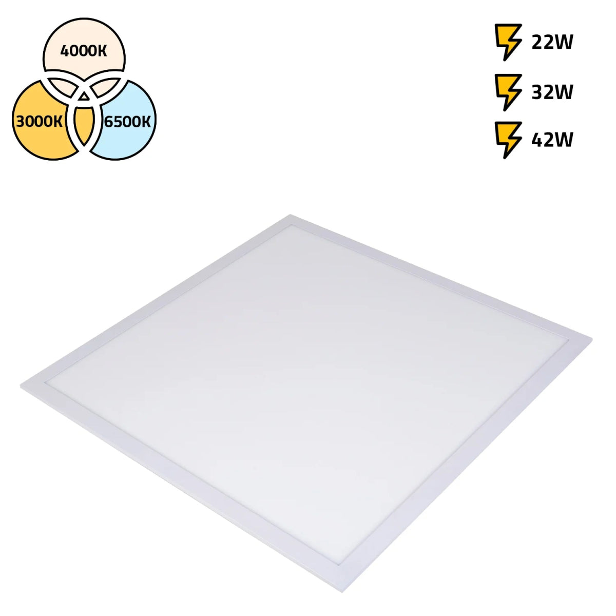 إضاءة بانل 60x60 مع تغيير شدة الإضاءة و قابلية تغيير لون الإضاءة (SD600)