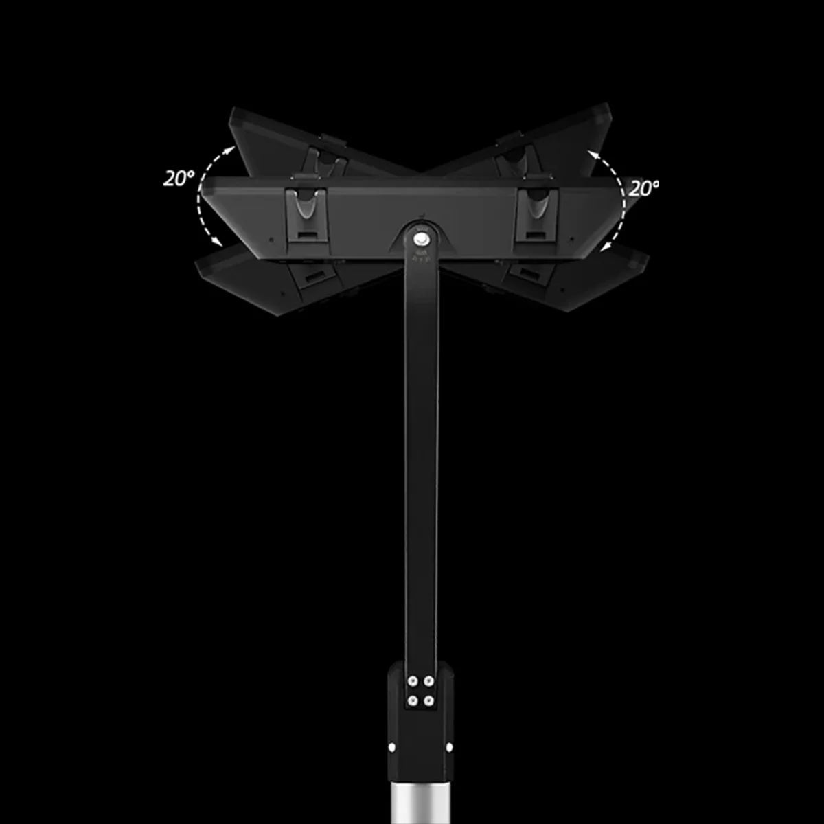 Ultralight LED Pole Head 100W with 3 Color Change and 5 Years Warranty (ZY-5005)