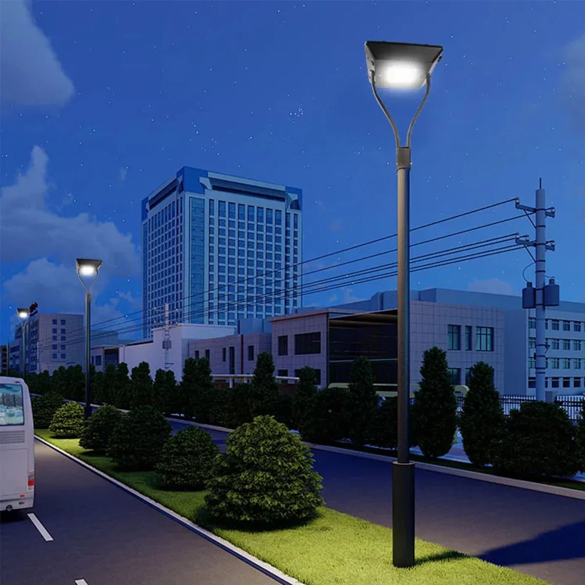 Ultralight LED Pole Head 100W with 3 Color Change and 5 Years Warranty (ZY-5005)