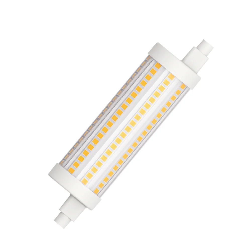 LED light bulb on a white background