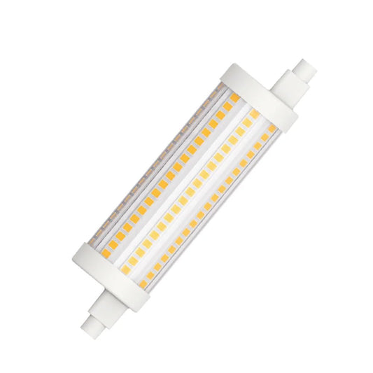 LED light bulb on a white background