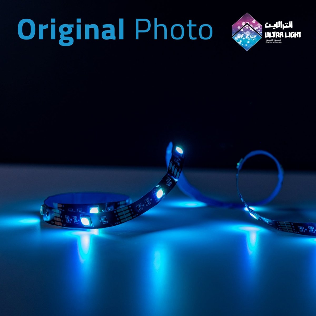 Ultralight LED Strip Light 2M for TV backlighting, Sound Color Sync (LED-5050-24P)