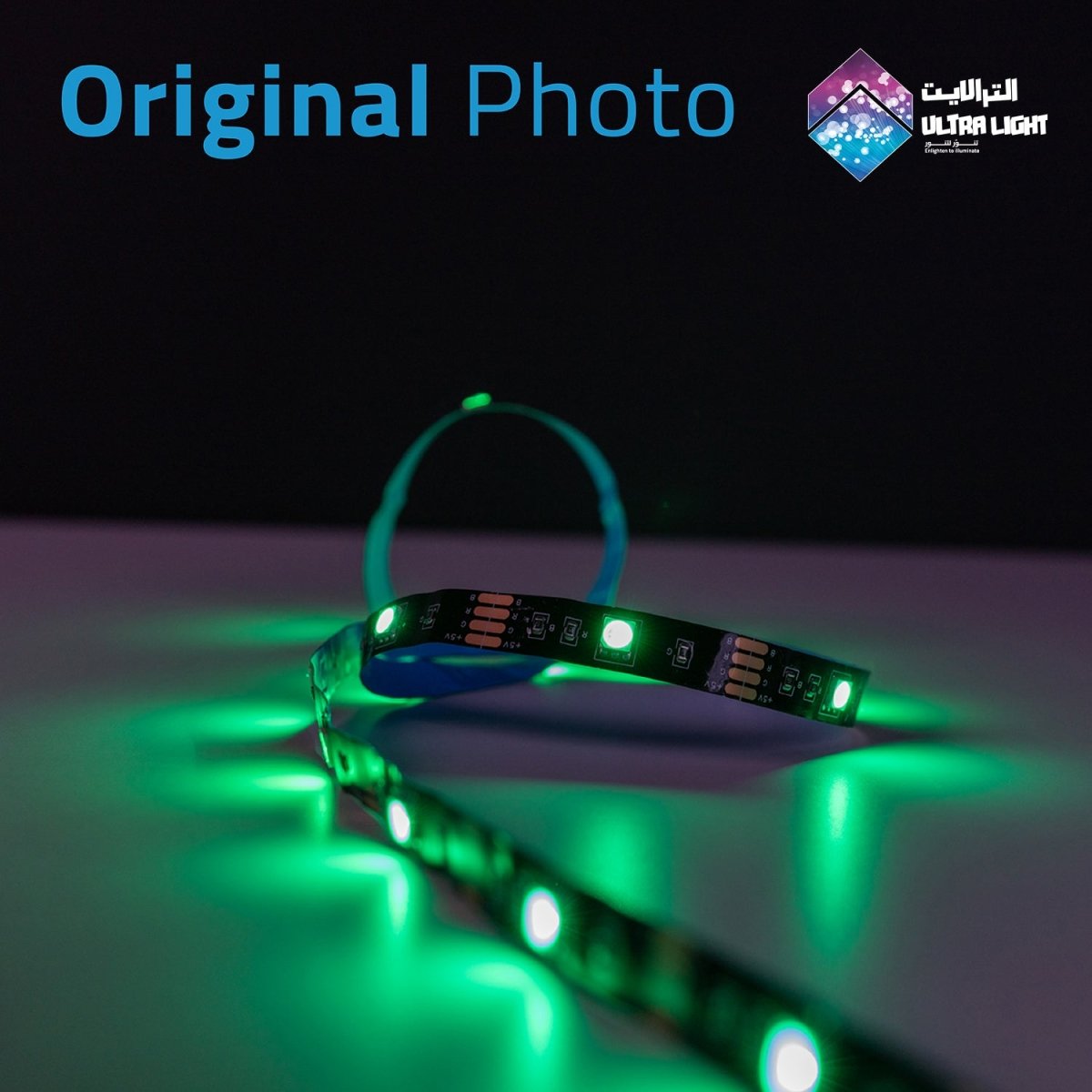 Ultralight LED Strip Light 2M for TV backlighting, Sound Color Sync (LED-5050-24P)