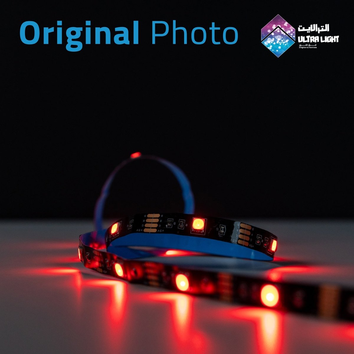 Ultralight LED Strip Light 2M for TV backlighting, Sound Color Sync (LED-5050-24P)