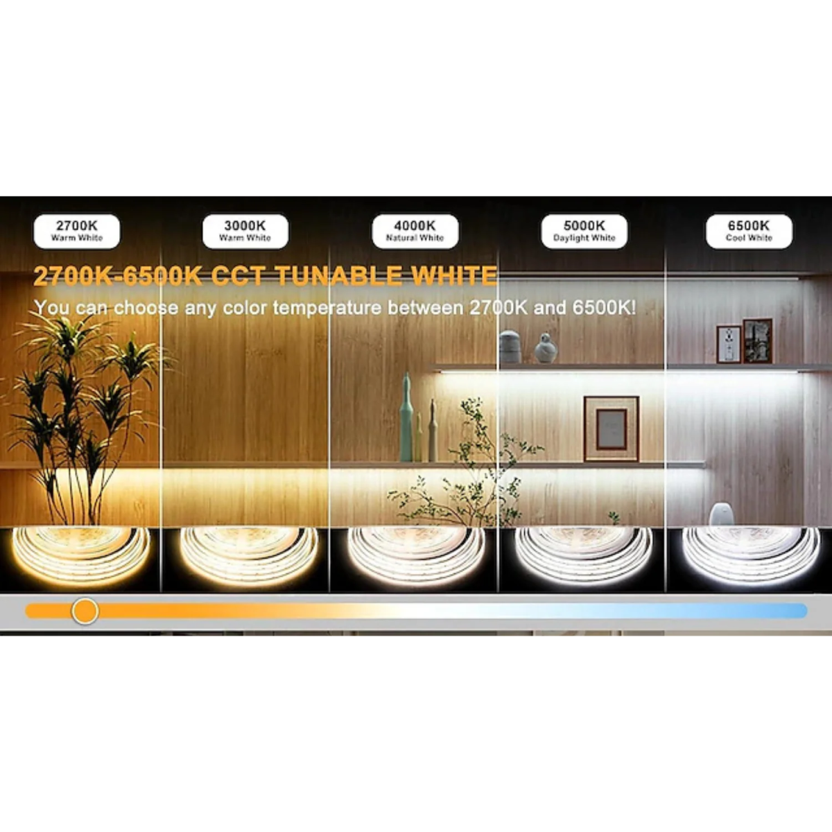 شريط إضاءة ليد 5 متر من الترالايت (COBST-512P) – إضاءة مرنة داخلية بجودة عالية CRI 90