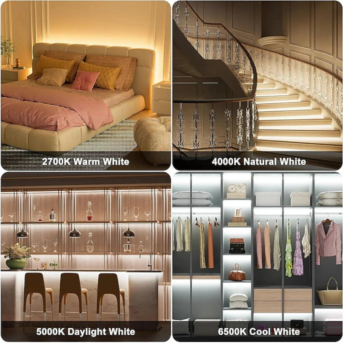 شريط إضاءة ليد 5 متر من الترالايت (COBST-512P) – إضاءة مرنة داخلية بجودة عالية CRI 90