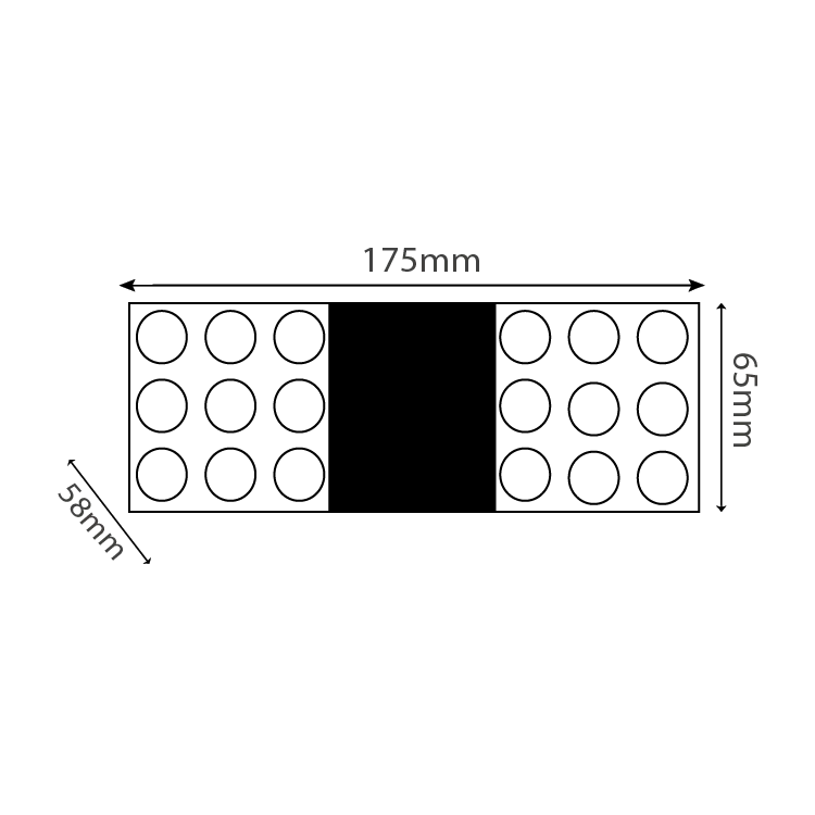 كشاف لطش ليد سقفي من الترا لايت (BR2318) | شريحة Bridgelux | إضاءة داخلية