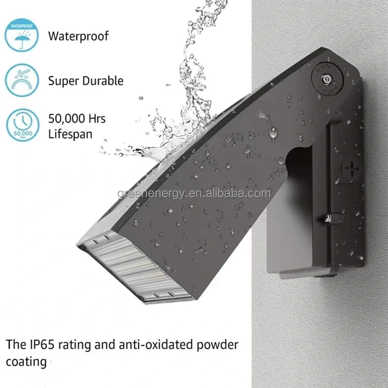 It features a 0°–90° adjustable joint , IP65 protection ,  Long lifespan up to 50,000 hours with a 5-year warranty.