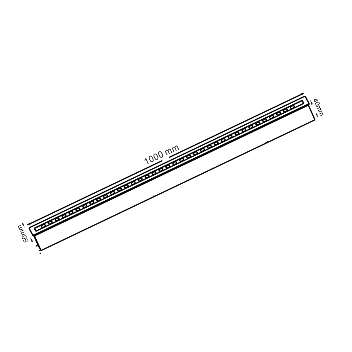 مسطرة ليد دفن خارجي الترالايت IP67 (BD9007)