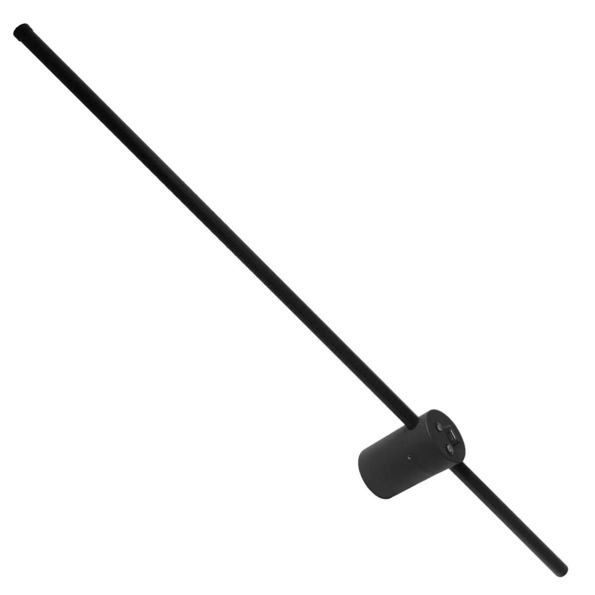 Black antenna on a white background