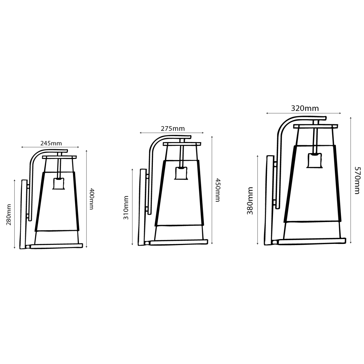 Ultralight Luxury Copper Outdoor Lantern  IP44 (3095)