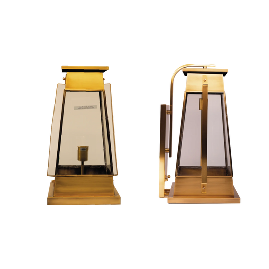 إنارة خارجية نحاسية فاخرة للحدائق والواجهات IP44 (3095)