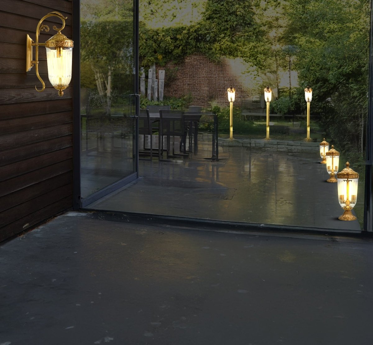 Ultralight Luxury Copper Outdoor Lantern IP44 (3205-Family)