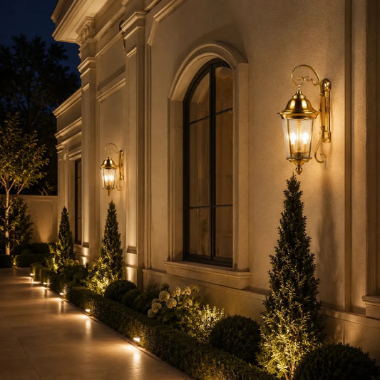 Ultralight Luxury Copper Outdoor Lantern IP44 (3370)
