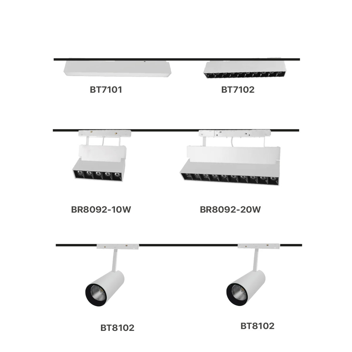 Ultralight Magnetic Track Light 35mm White (BT-Family)