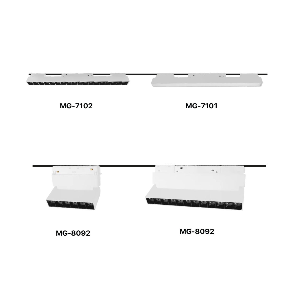 نجف ليد مغناطيسي لون أبيض  (MG-Family)