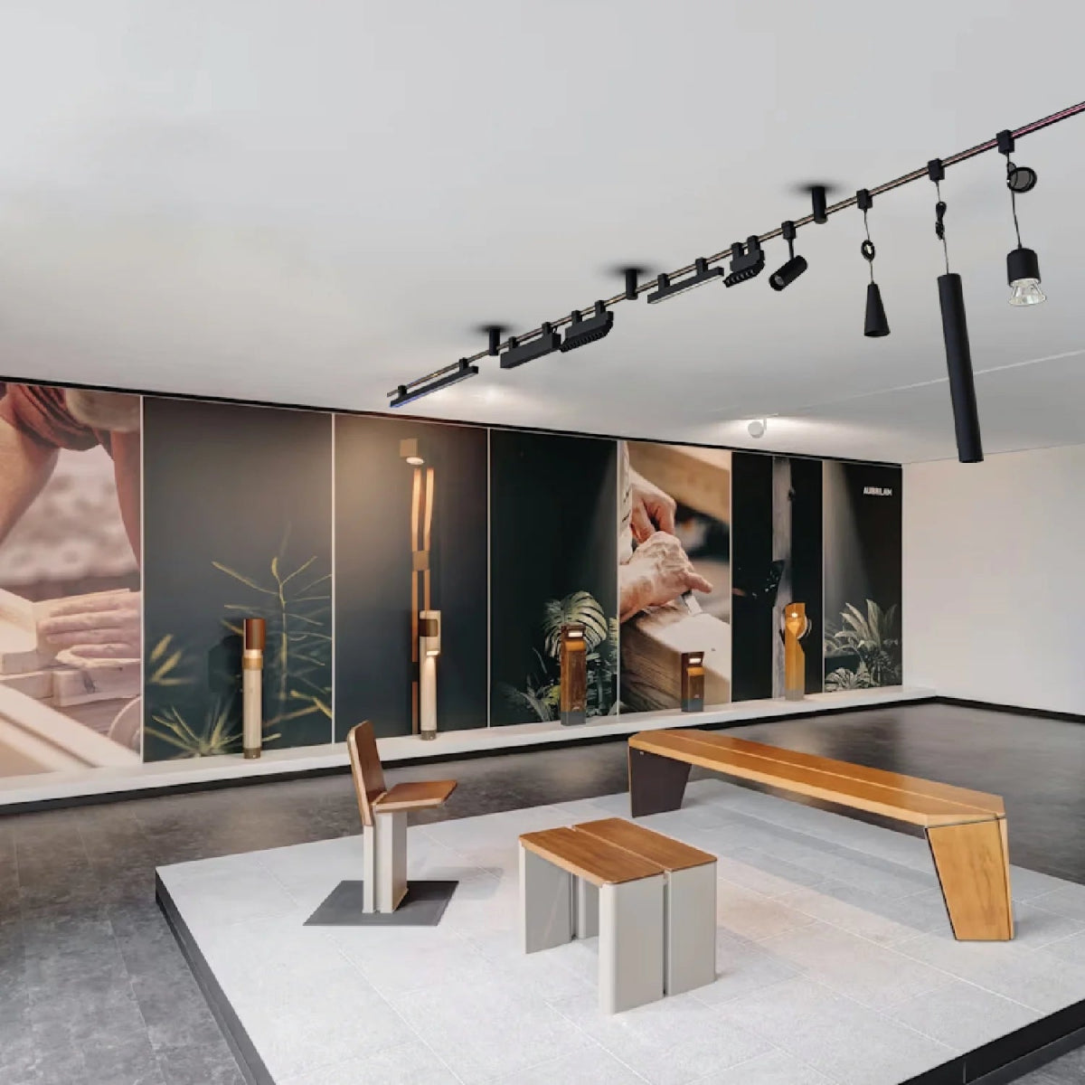 إنارة سكة مغناطيسية معلقة وحديثة الترالايت (BM3-Family)