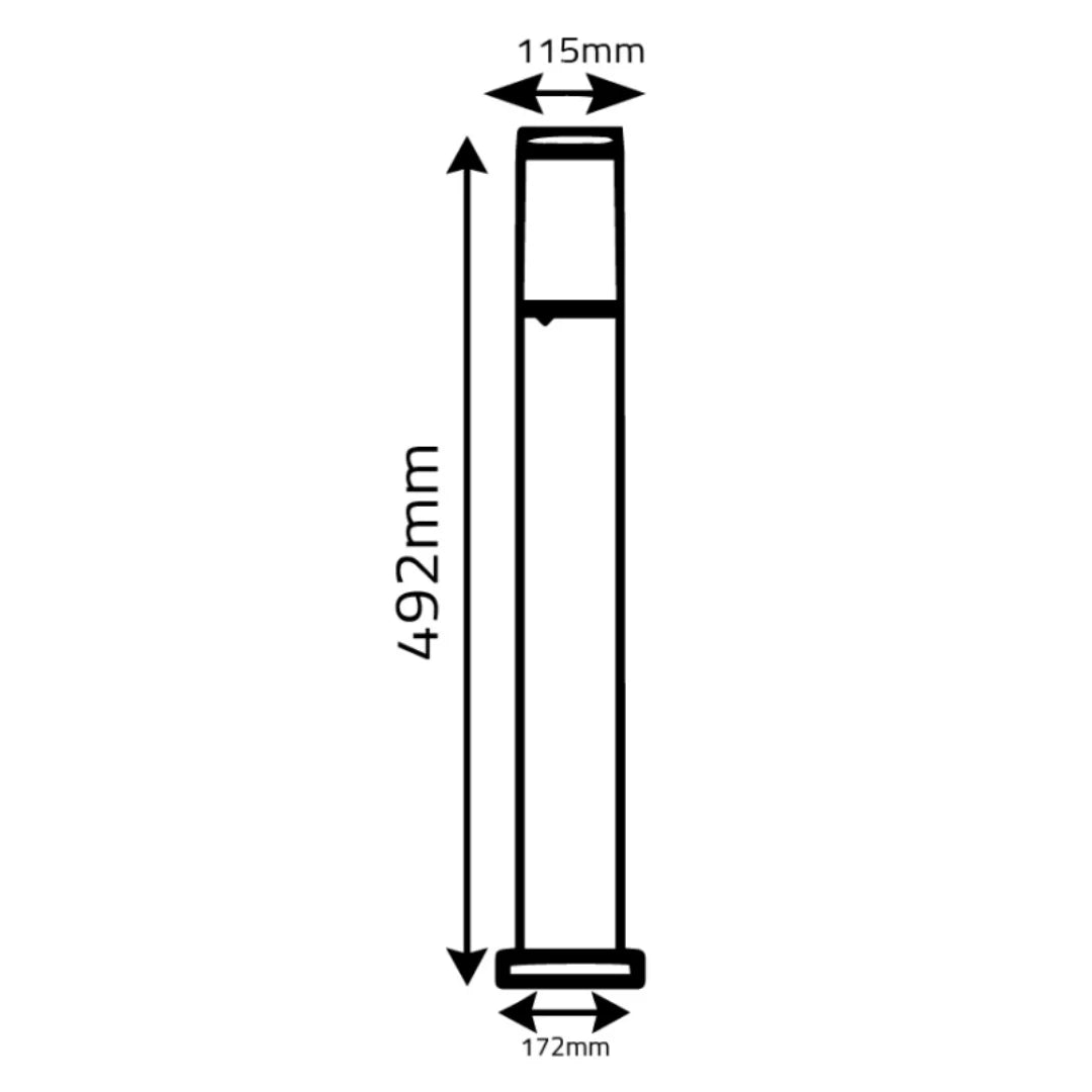 Ultralight Outdoor LED Bollard Light 20W IP65 (ST714)