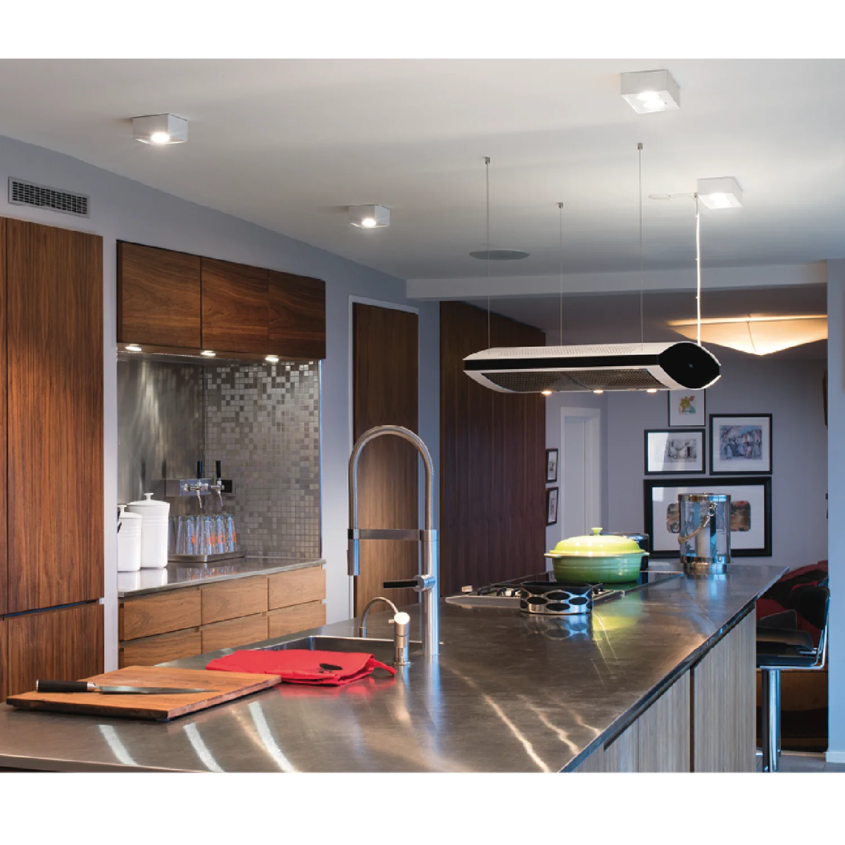 إنارة غاطسة خارجية مربعة 8 واط الترالايت IP54 - تصميم أنيق (BR2274-SQ)