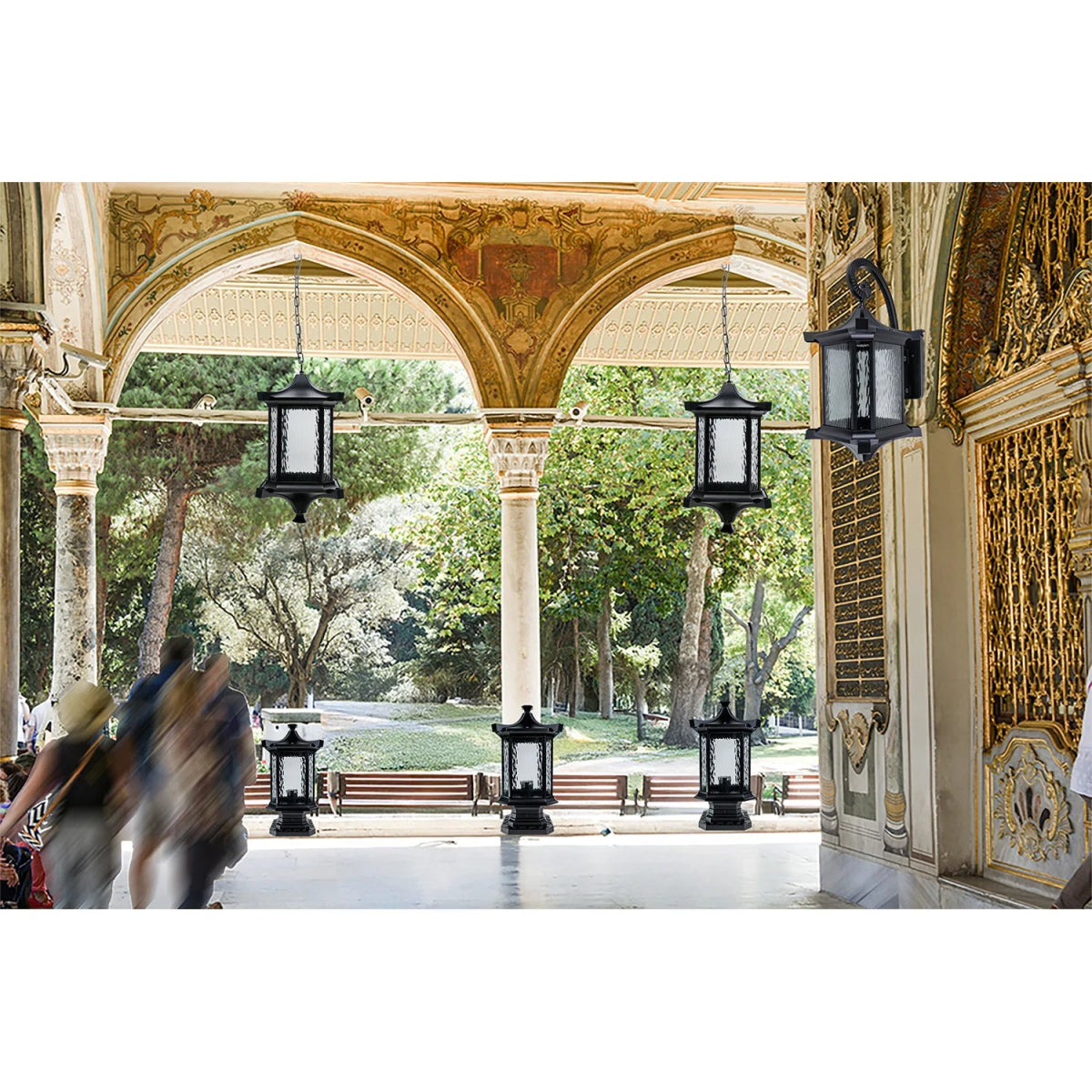 مجموعة إضاءة خارجية كلاسيكية (8012-Family)