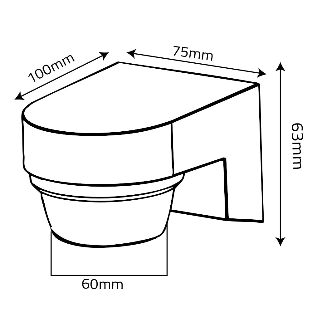 Ultralight Outdoor PIR Motion Sensor IP65 (ST18X)