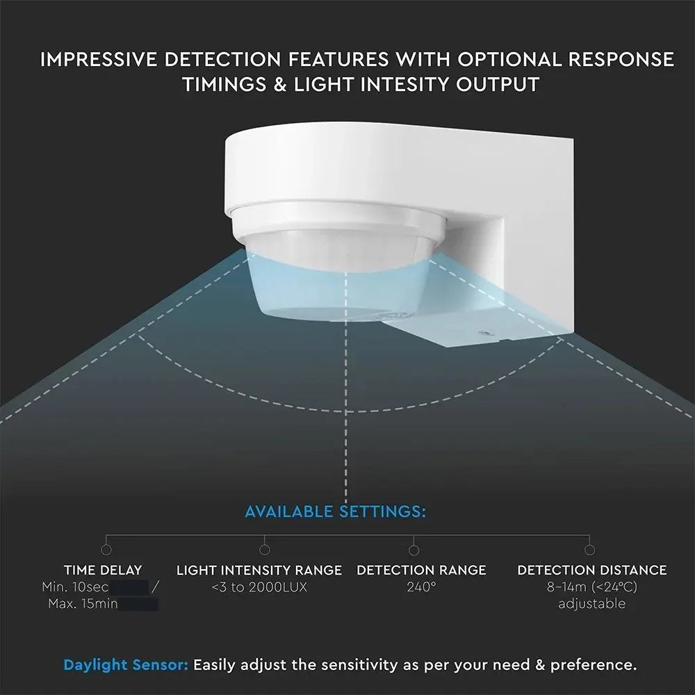 Ultralight Outdoor PIR Motion Sensor IP65 (ST18X)