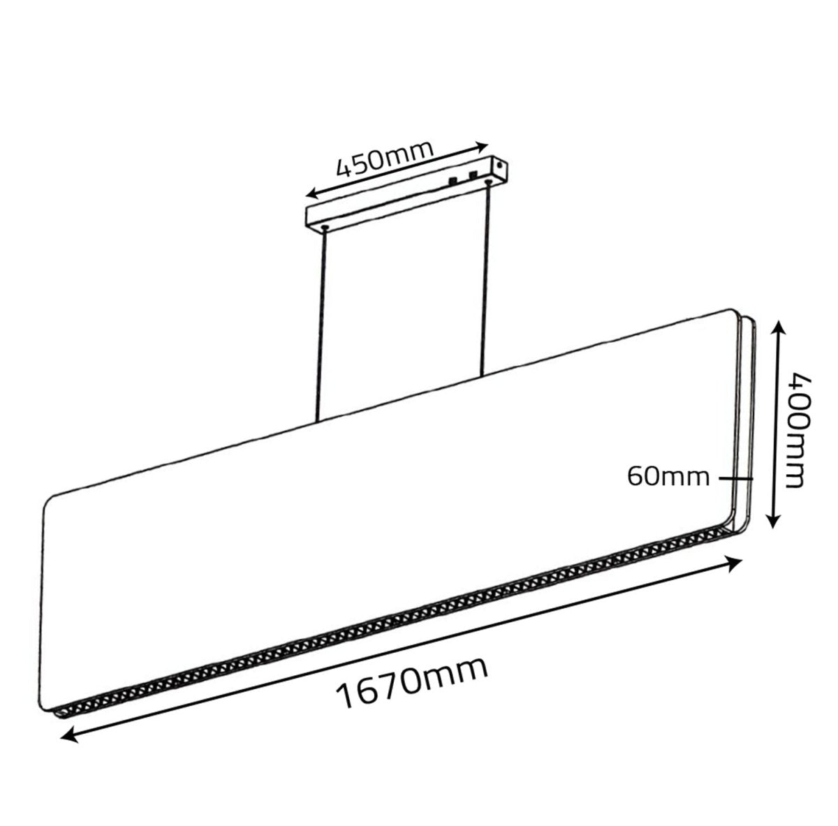 الترالايت انارة علاقية عازلة للصوت (QPL3845)